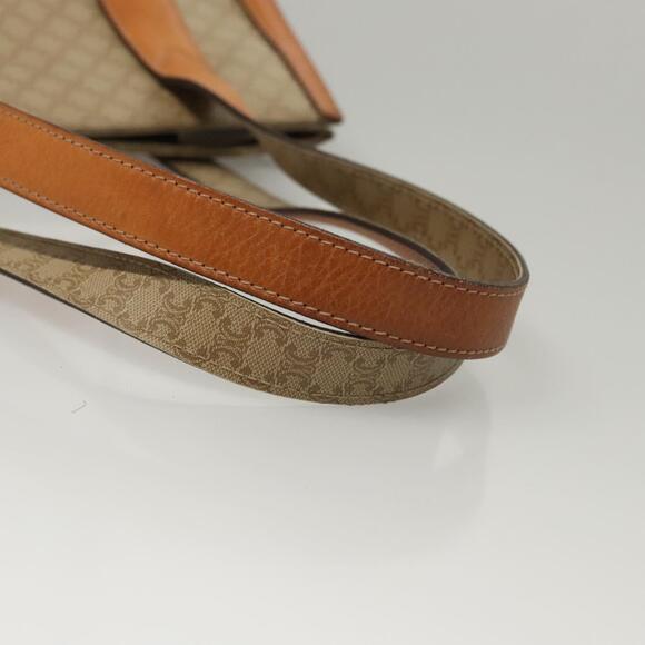 CELINE Macadam Canvas Tote Bag Beige Gold - Picture 7 of 12